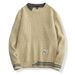 Pure 2023 Autumn Winter New Ins Japanese Style Trend Thickened Base Shirt Men Loose Round Neck Knitted Sweater_viptrois.com