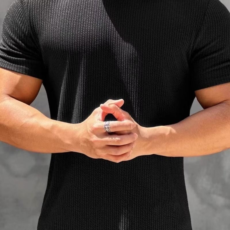 Men's Performance Workout T-Shirt - Quick-Dry Muscle Fit Gym Tee For Running & Basketball (5 Colors, M-3XL)_viptrois.com