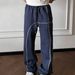 Men's Casual Straight Leg Trousers Versatile Cooling Structure Three Needle Five Thread Air Layer Sports Sweatpants For Spring Summer_viptrois.com