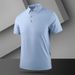 Men's Clothing Summer New Ice Silk Polo Shirt Men's Nylon Lapel T Shirt Short Sleeve Business Casual High Quality T Shirt Tops_viptrois.com