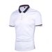 Men's Summer Stitching Contrast Color Polo Shirt Short Sleeved Sports Fashion Youth T-Shirt_viptrois.com