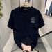 Trendy Brand Pure Cotton Printed Men's Short Sleeved New Summer Trend Casual Round Neck T-shirt_viptrois.com