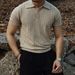 Men's Clothing Solid Color Short Sleeved Trendy New Polo Shirt Versatile Temperament Standard Summer Simple Youth Popular Tops_viptrois.com