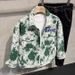 2024 Autumn/winter Fashion Brand Jacquard Embroidery Craft Lapel Jacket For Men Loose Casual Couple Cargo Coat For Men_viptrois.com