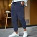 Men's Linen Striped Casual Pants - Loose Fit, Breathable & Stylish For Everyday Wear_viptrois.com