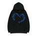 Gothic Letter Print Hooded Sweatshirt, Oversized Streetwear Pullover, Punk-Inspired Unisex Top With Side Pockets (Black/White/Pink/Purple, XS-3XL)_viptrois.com