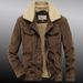 Men's Clothing Winter Cotton Clothes Men's Corduroy Jacket Winter Warm Fleece Lined Coat Oversized Casual Outdoor Windproof Thickened Workwear_viptrois.com