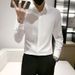 Letter Long Sleeved Shirt, Loose Fitting Shirt, Men's Summer Trend Versatile Casual Jacket_viptrois.com