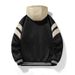 Winter Baseball Jacket Men Hooded Thick Warm Cotton Padded Coat Casual Loose Fashion Winter Jacket Men Windbreakers Size L-XXXL_viptrois.com