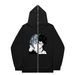 2024 Dark Butterfly Unisex Hoodie Gothic Couple Harajuku Oversized Zipper Sweatshirt_viptrois.com
