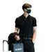 Turn-down Collar Polo , Trendy Casual Summer Textured Color Korean Style Knitted Short Sleeve T-shirt Base Shirt For_viptrois.com