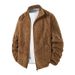 Pure 2025 Cross-Bord Exclusive European Size Trendy Wint Warm Particle Outwear Lamb Wool Jacket Men's New Knitted_viptrois.com