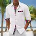 Men's Clothing Rock Style Casual Shirt – Long Sleeve Lapel Button-Up For Grunge & Streetwear Outfits_viptrois.com