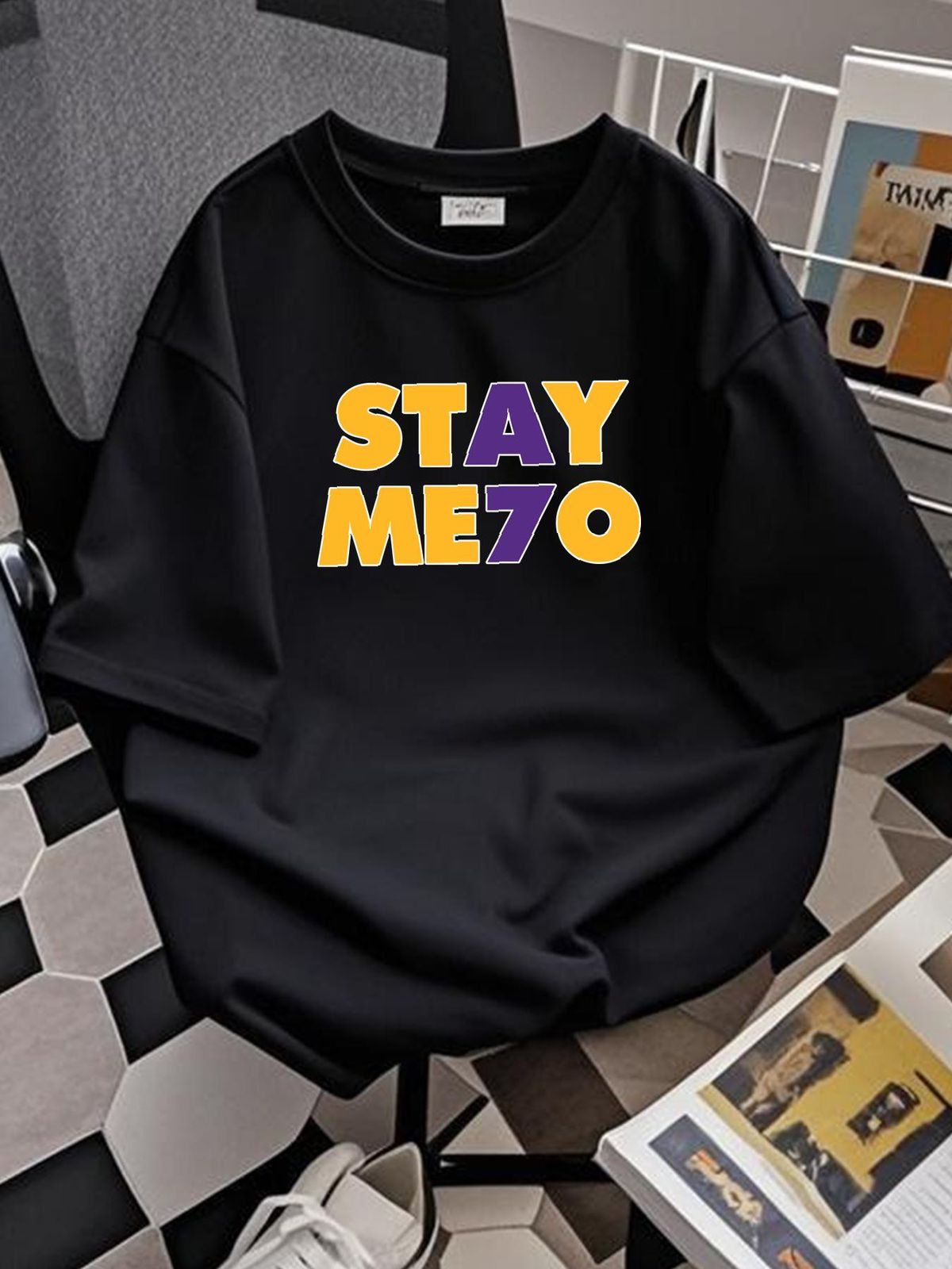 STAY ME7O MELO ANTHONY CARMELO LAKE SHOW BASKETBALL LOS ANGELES MENS T SHIRT Summer Slightly Breathable Homme Stylish Streetwear Versatile Fashion_viptrois.com