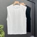 Men's Clothing Ins Trend Honeycomb Diamond Pattern Jacquard Sleeveless T Shirt Men's Cut Sleeve Pullover Vest Embossed Vest Waistcoat Bottoming Shirt_viptrois.com