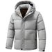 Men's Heavyweight Quilted Jacket – Detachable Hood Winter Coat For Extreme Cold (Black/Gray)_viptrois.com