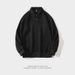 Pure Pure Stand Men Spring Autumn New Men's Sweatshirt Casual Versatile Youth Stylish Polo Shirt Turn-down Collar Jacquard_viptrois.com