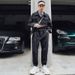 Man's clothing Summer long sleeve spring and autumn shirt overalls jumpsuit men's trend pants bf loose casual pants_viptrois.com