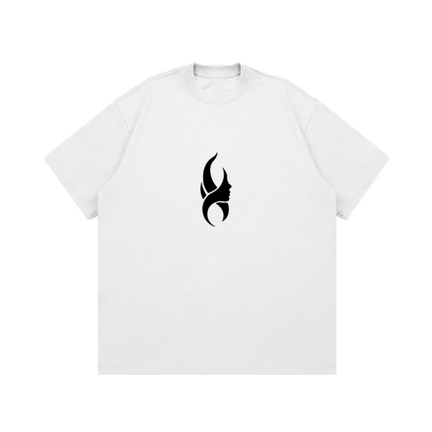 Original American Street Heavy-duty Small Neckline Simple Printed Short-sleeved Summer Men's And Women's Loose Trend Bottoming Shirt_viptrois.com