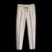 Men's Clothing Drawstring Elastic Waist Small Suit Trousers Men Simple Cotton Suit Trousers Casual Trousers Solid Color Nine Points Suit Trousers_viptrois.com