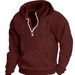 Autumn And Winter New Hooded Sweater Thickened Casual Jacket Men's Loose Sweater_viptrois.com