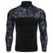 Men's Clothing Long Sleeved Elastic Slim Fit Camouflage Polo Casual Stand Up Collar Cotton Autumn Youth Tactical T Shirt_viptrois.com