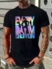 EVERY DAY I'M SHUFFLIN (LMFAO) Party Rock Anthem- Rainbow Holographic , SHIRT Breathable Designer Clothes Stylish Fashion Streetwear Casual_viptrois.com