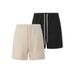 Men's Clothing Linen Casual Shorts Men's Korean Style Trendy Straight Pants Summer Thin Loose Five Point Beach Pants_viptrois.com