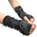 Halloween Beggar Black Ripped Punk Dark Cosplay Costume Accessories Gloves_viptrois.com