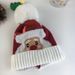 Cute Day Dress up Red Knitted Autumn Winter Elk Hairball Hat_viptrois.com