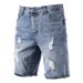 Men's Clothing Summer Sports Pants Washable Terry Casual Shorts Ripped Pants_viptrois.com