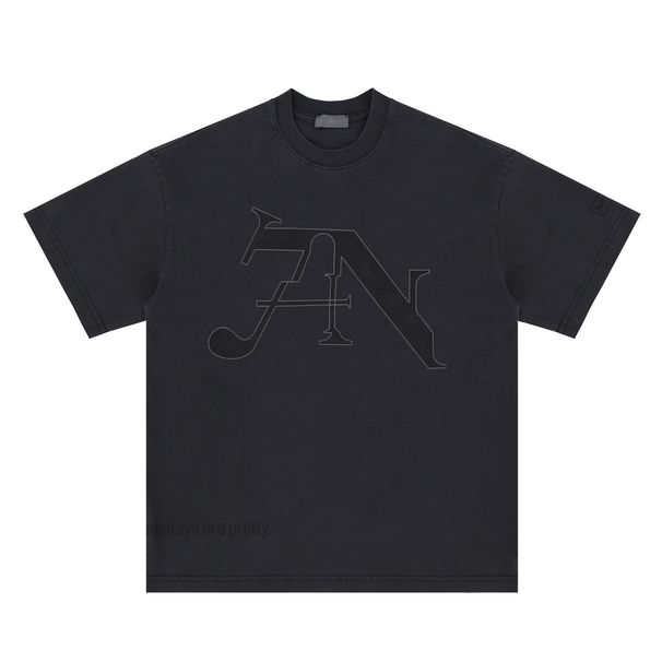Men's Clothing Spring And Summer Nine Inch Nails Trendy Vintage Washed High Street Short Sleeve T Shirt_viptrois.com