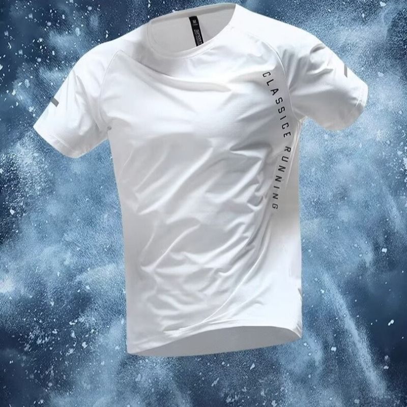 Men's Clothing Running Sports Suit Men's Marathon Quick Drying Summer Ice Silk T Shirt Professional Track And Field Cycling Training Fitness Clothes_viptrois.com