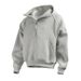Men's Oversized Zip-Up Hooded Sweatshirt With High Neck - Windproof Fleece Lined Pullover For Casual Streetwear_viptrois.com