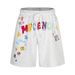 Men's Clothing High Street Fashion Brand Design Badge Letter Embroidery Shorts Men's American Street Loose Sports Shorts_viptrois.com
