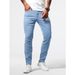 Men's Ripped Stretchy Slim Fit Jeans Style Long Pants Trendy Summer Style Version Skinny Jeans_viptrois.com