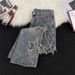 Men's Clothing Star Jacquard Jeans For Men, Spring And Autumn, Niche Design, Cool Pants, High Street Vibe, Straight Flared Pants_viptrois.com