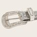 Skull Rivets Rhinestone Bb Belt Trendy Monochrome Sparkling Pu Leather Belt Cowboy Cowgirl Jeans Pants Belt For Women Girl_viptrois.com