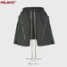 Men's Clothing Men's And Women's Spring And Summer New Double Zipper Stitching Slit Terry Casual Pants Functional Style Slit Niche Shorts_viptrois.com