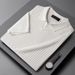 Men's Clothing Short Sleeved Men's New Summer Harajuku White Youth Fashion Polo Shirt Men's Literary Tops_viptrois.com