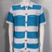 Men's Clothing Knitted Sweater Lapel Short Sleeve Colorblock Hollow Cardigan_viptrois.com
