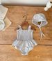 Baby Girls' Bikini Swimsuit Set - 3-Piece Ruffle Sleeveless Tankini With Skirt_viptrois.com