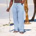 Premium Products 2025 Hot Selling Summer Men's Straight Tube Breathable Cotton Linen Loose Casual Sports Pants_viptrois.com