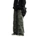 Men's Retro Trendy Casual Trousers High Street Style Loose Straight Leg Wide Leg Multi Pocket Cargo Pants Versatile_viptrois.com
