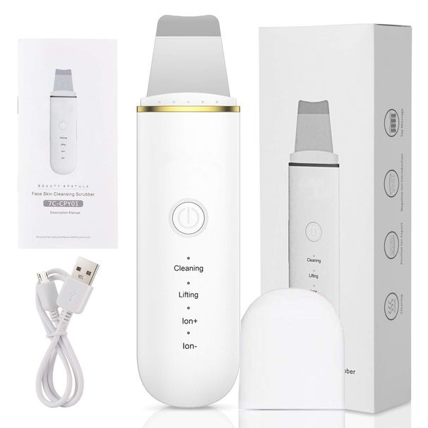 Skin Scrubber Facial Peeling Cleaner Machine Blackhead Peeling Dead Skin Remover_viptrois.com
