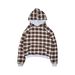 Reversible Hip-Hop Street Hoodie With Checkerboard Print - Unisex Oversized Pullover For Men & Women - Soft Polyester Fabric - Trendy Urban Fashion_viptrois.com