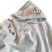 Heavyweight Embroidered Hoodie – Fleece-Lined Unisex Oversized Sweatshirt With Lettering (Grey/Black, M-XXXL)_viptrois.com