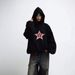 Heavy Spring Dark Wind Star Patch Embroidery Street Rock Character Embroidery Hoodie Sweater_viptrois.com
