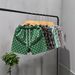 Men's Clothing Luxury Brand Men's Houndstooth Shorts Straight Leg Loose Fit Beach Casual Pants Retro Style Summer Four Quarter Length_viptrois.com