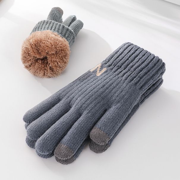 Sports Gloves Skiing Cycling Motorcycle Hiking Warm Gloves Gloves for men warm winter fingers open fingers autumn and winter knitted wool flap_viptrois.com